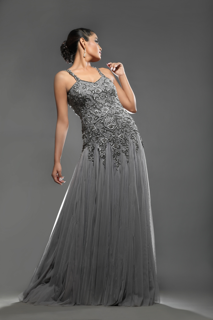 Shop online latest Grey Prom Dress 2015 - AD Singh