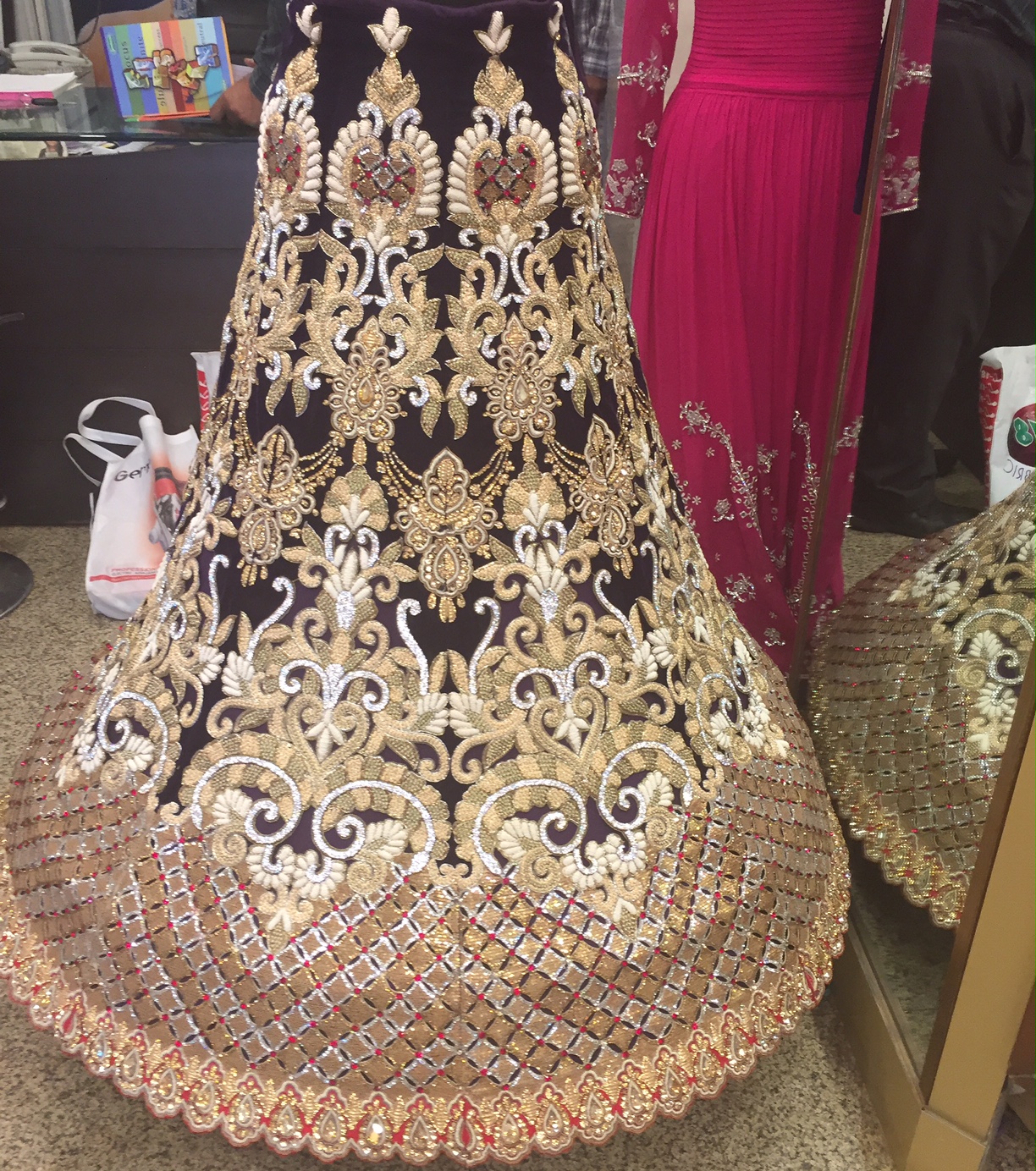 How to convert a lehenga into a gown - Quora